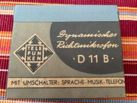 TELEFUNKEN Richtmikrofon D 11 B Kreis Pinneberg - Uetersen Vorschau