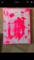 Gemälde Acryl auf Leinwand Kunst abstrakt modern Bild neon pink Düsseldorf - Gerresheim Vorschau