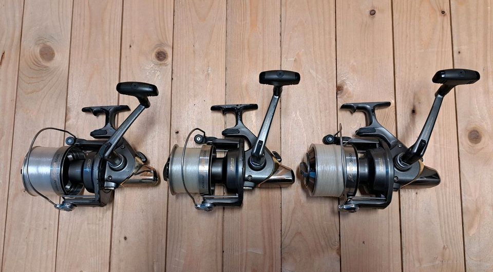 3× Daiwa Emblem Pro 5500 Karpfenrollen Angelrollen Weitwurf Carp in Bad Bentheim