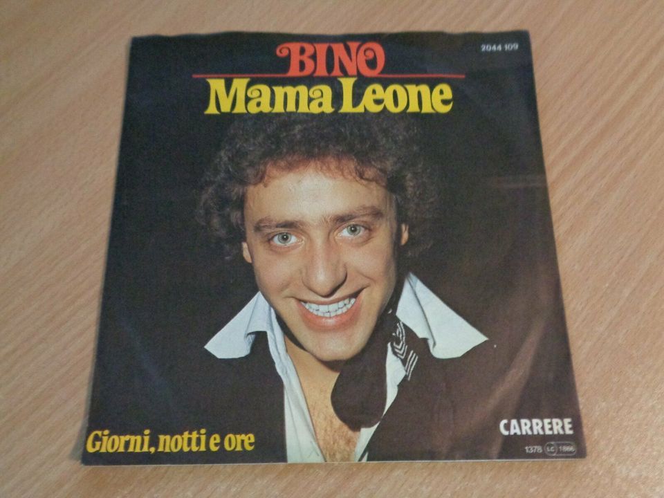 1x Single Schallplatte " Bino - Mama Leone " italienische Version in Liederbach
