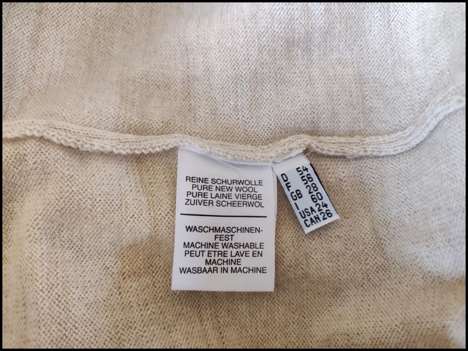 Burberry London Pullover - Feinschurwolle - creme - Gr 54 in Mönchengladbach