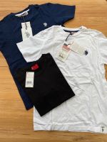 3 neue T-Shirts Gr 134 - 2x U.S. Polo weiß/blau 1 Levis schwarz Baden-Württemberg - Kirchardt Vorschau