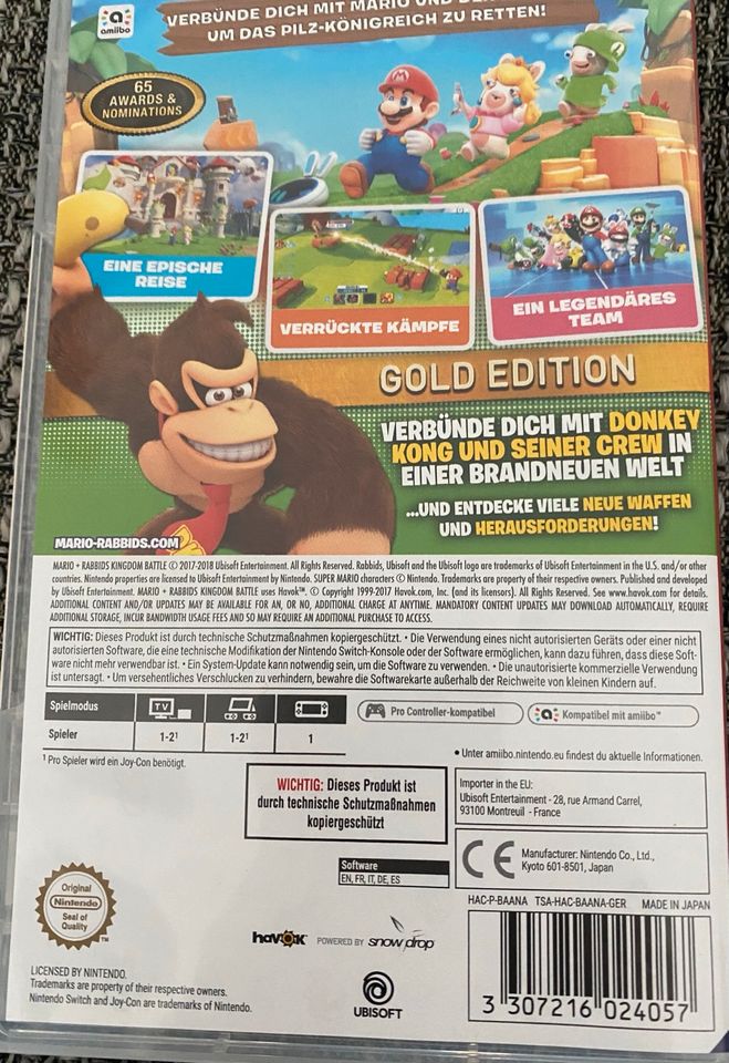 Mario Rabbids Kingdom Gold Edition für Switch in Ingolstadt