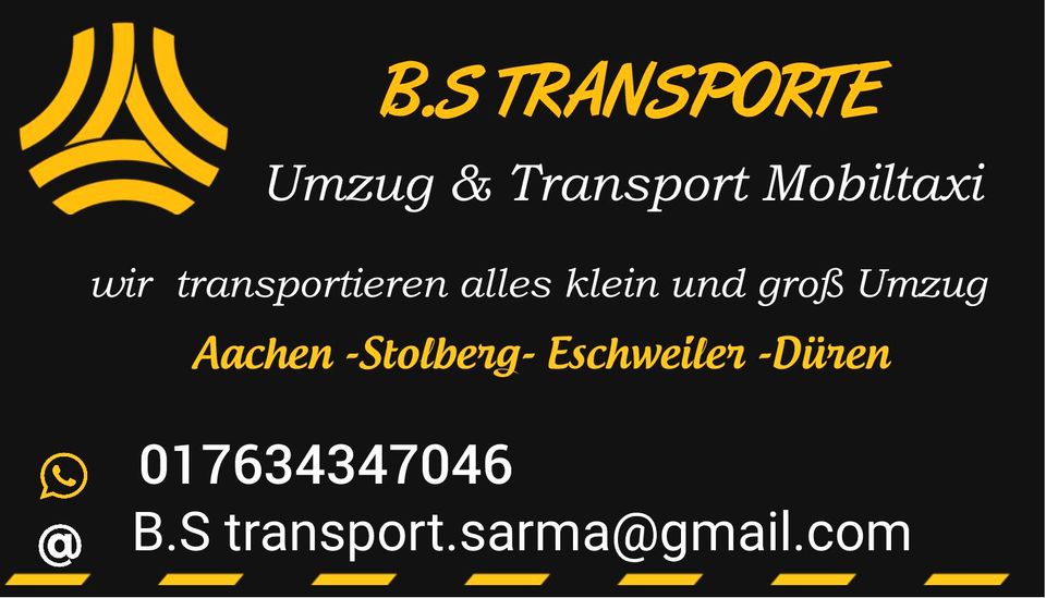 Transporter inkl. Fahrer von A-Z, Transporte aller Art, Möbeltaxi in Aachen
