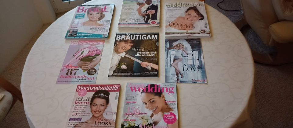 8 Zeitschriften Hochzeitsplaner Wedding Braut Bräutigam Frisuren in Bestensee