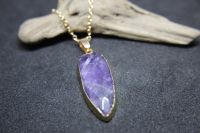 Amethyst in Gold gefasst natürlicher Stein Baden-Württemberg - Geisingen Vorschau