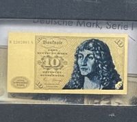 Goldbarren 10 DM Schein Serie I 1/500 Oz Feingold 999 Zertifikat West - Unterliederbach Vorschau