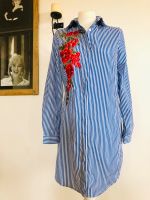 Parisian Longbluse S 36 Blau Weiß Rot gestreift Stickerei Flowers Bayern - Steinach b. Straubing Vorschau