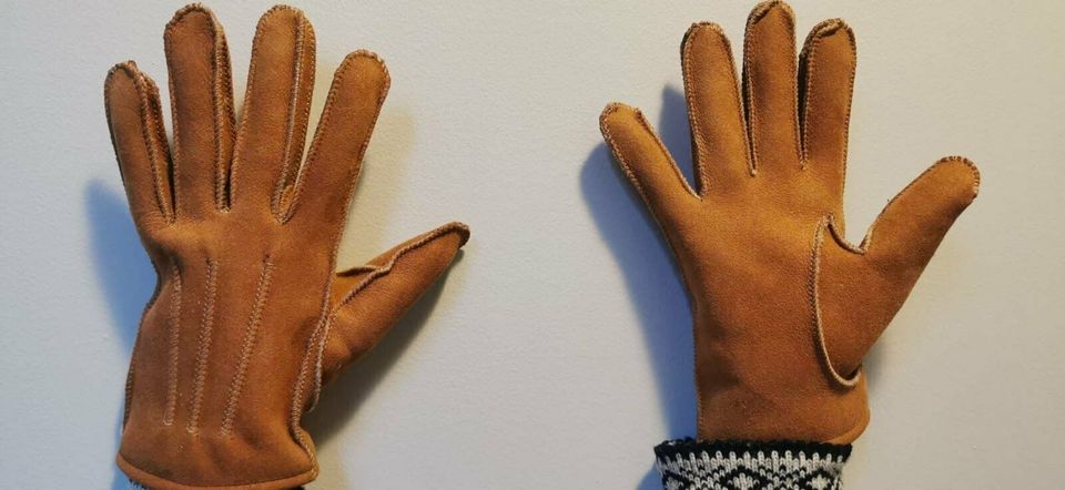TOP Handschuhe echt deutsches Merino Fell /Leder /Wolle in Hamburg