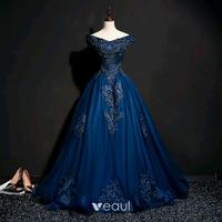 Traumhaftes Ballkleid Marineblau Berlin - Hellersdorf Vorschau