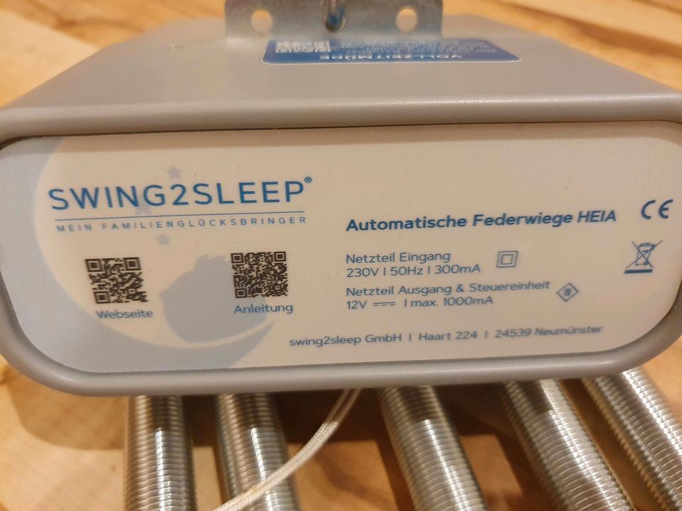 Swing 2 Sleep Federwiege mit Heia-Motor, Hängematte und Türklinge in Mandelbachtal