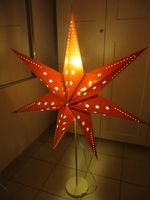 IKEA Weihnachtsstern rot, 100x100 cm, Fuß/Ständer u. Beleuchtung Kr. Altötting - Winhöring Vorschau