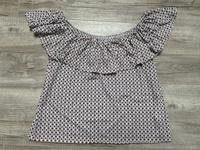 H&M Bluse Gr. S Fb. Creme/Blau/Rot gemustert Brandenburg - Senftenberg Vorschau