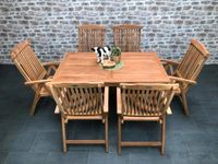 Gartenmöbel Set Firenze 7 tlg Teak NEUWARE Schleswig-Holstein - Bad Segeberg Vorschau