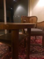4 Wiener Sessel und 2 Tische Holz Geflochten Hessen - Pfungstadt Vorschau