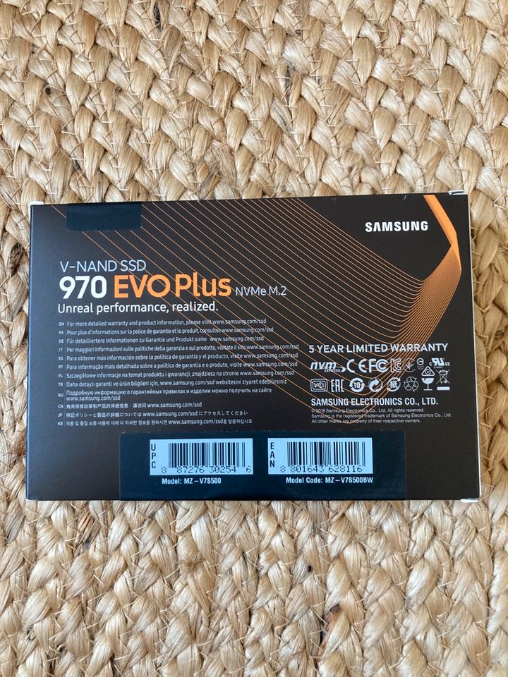 Samsung 970 EVO Plus NVMe M.2, 500 GB in Hanau