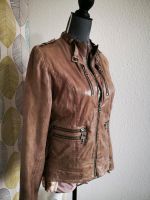 Lederjacke Bikerjacke braun beige Nappa Nordwestmecklenburg - Landkreis - Herrnburg Vorschau