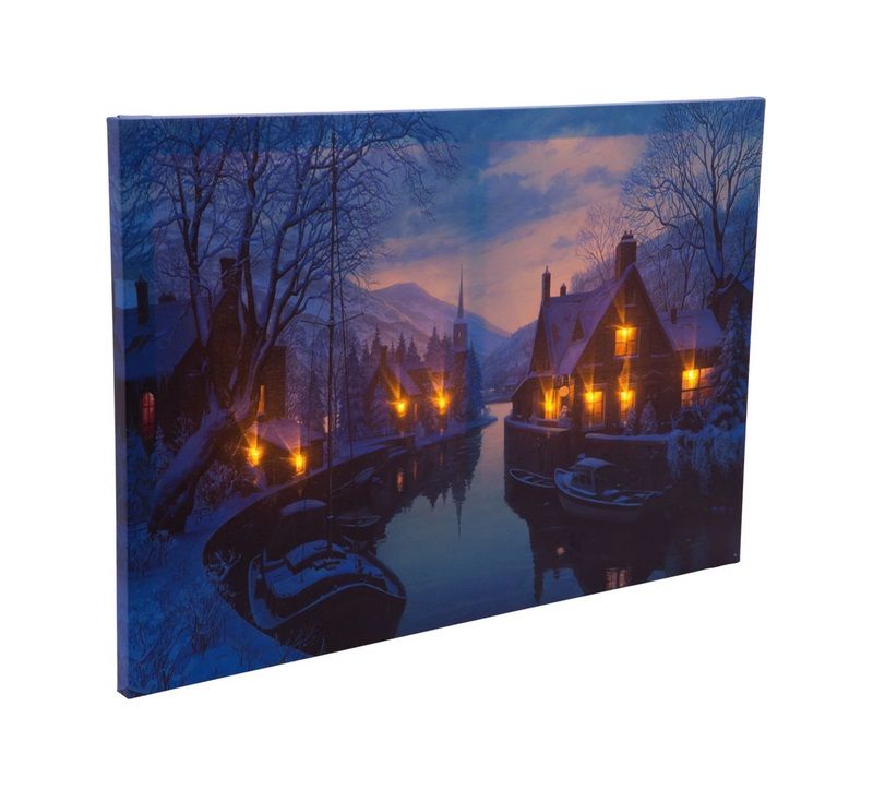 Heitronic LED Bild - Winterambiente 60 x 40 cm - Leinwand - NEU in Michelau i. OFr.