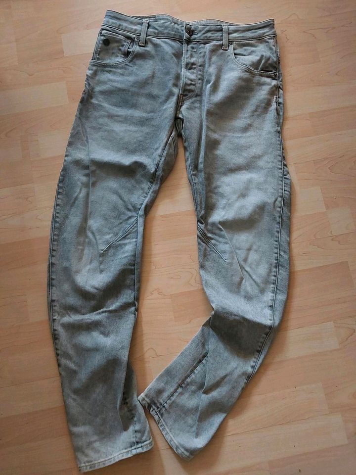 G-Star Arc 3D Slim 34/32 Tapered Jeans grau in Leipzig