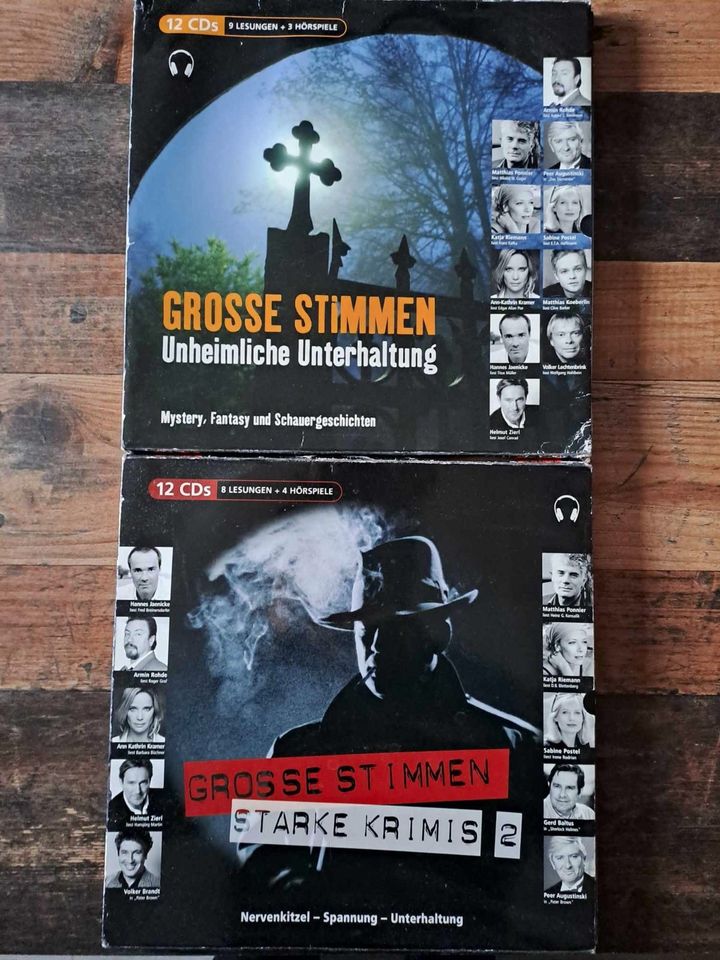 24 CDs Große Stimmen Starke Krimi Mystery Hörspiele Hörbucher Box in Miltenberg