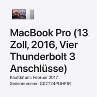 MacBook Pro 13 2016, 3,1 GHz, Intel i5, 500 GB, 16 GB Berlin - Mitte Vorschau
