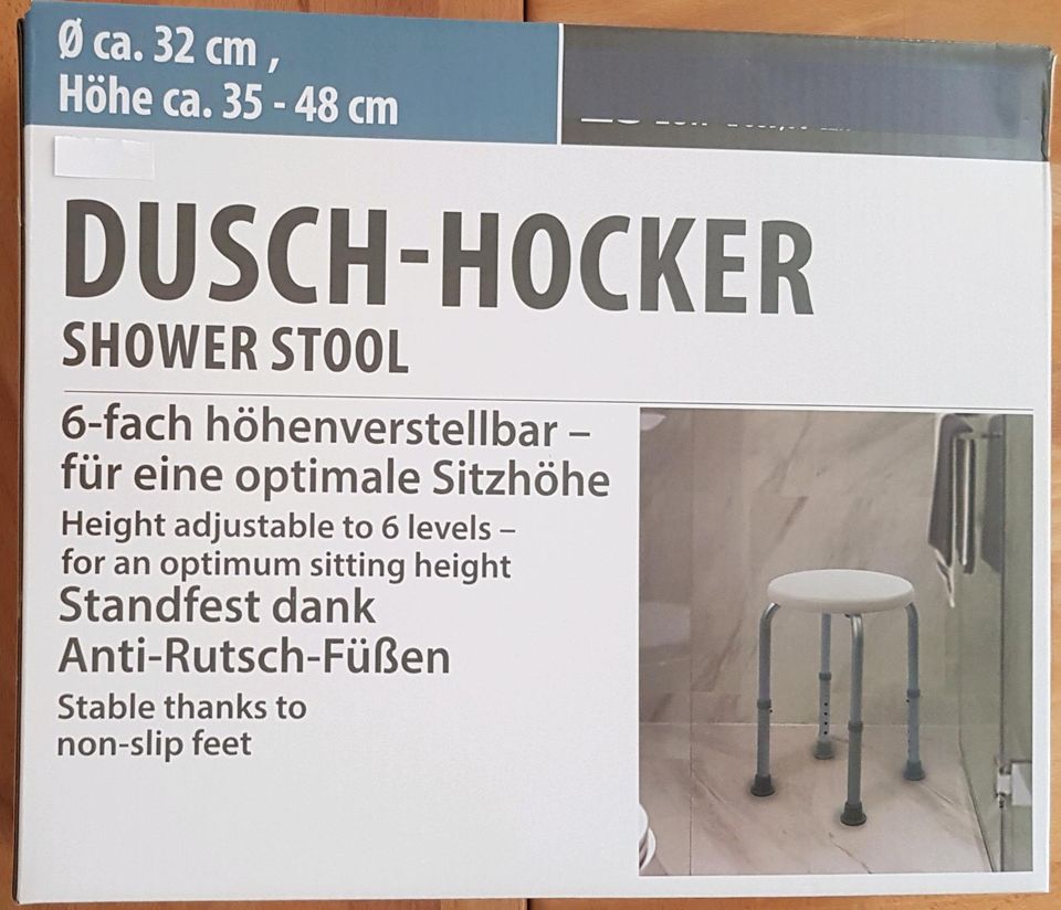 Dusch Hocker,  Dusch Stuhl, Neu, Originalverpackung,  Rutschfest in Pfreimd