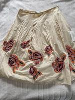 Rock Midi neu von Zara bestickte Blumen Baumwolle Bayern - Lichtenfels Vorschau