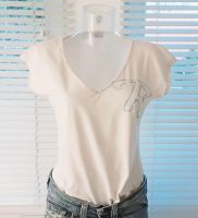 Replay T-Shirt V-Neck M creme weiss Niedersachsen - Bassum Vorschau