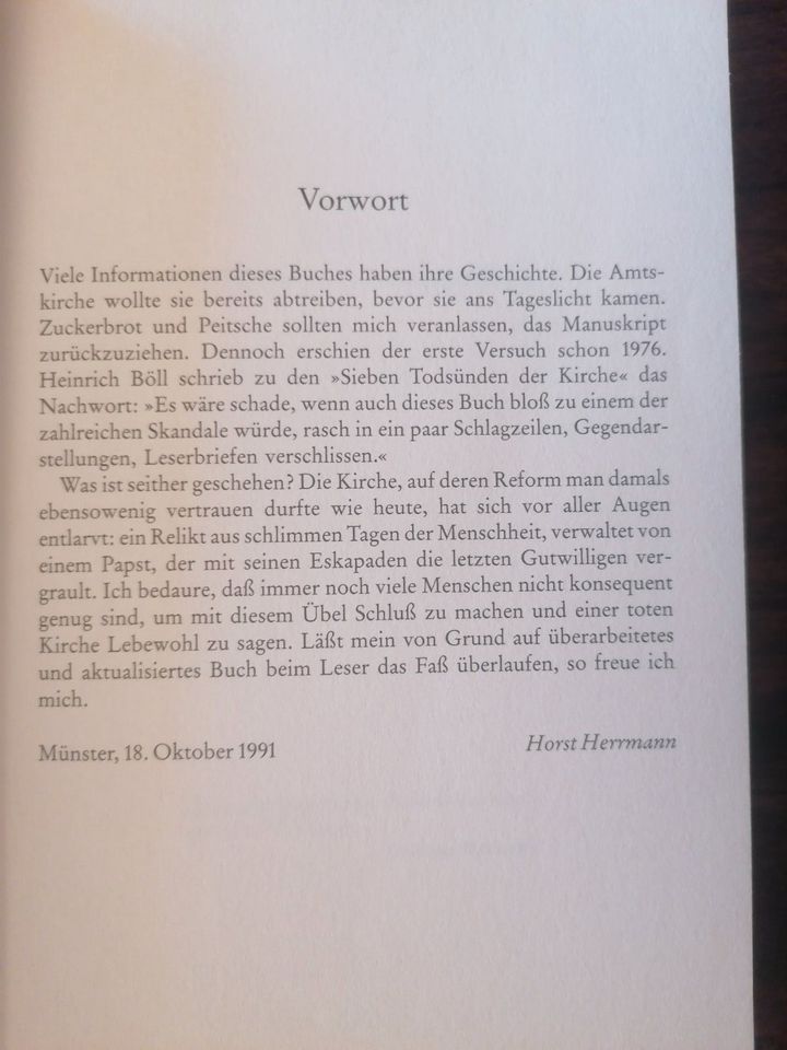 Taschenbuch - Die sieben Todsünden der Kirche - Horst Herrmann in Swisttal