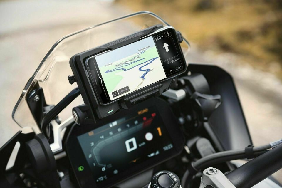 BMW Motorrad Connected Ride Phone Cradle Schwarz Halterung in Fulda