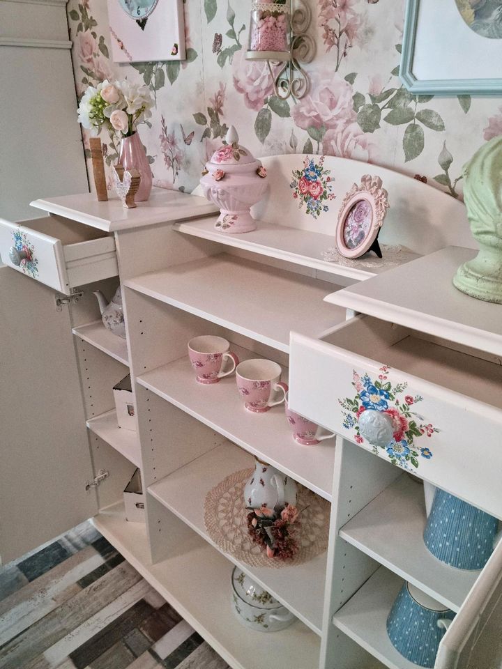 ⚘️⚘️Shabby Chic tolles Highboard Landhausstil weiß⚘️⚘️ in Herne