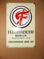 Altes Emaillschild - Blechschild - Berlin - Werbeschild Thüringen - Bad Lobenstein Vorschau