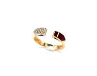 Goldschmiede Ring 750er Gelbgold mit Baguette Rubine & Diamanten Frankfurt am Main - Innenstadt Vorschau