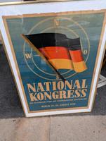 Plakat DDR Ostalgie 50ger Jahre National-Kongress Sachsen-Anhalt - Altenweddingen Vorschau