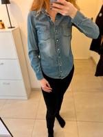 Esmara Heidi Klum Jeanshemd, blau, Größe 34 Nordrhein-Westfalen - Wesseling Vorschau