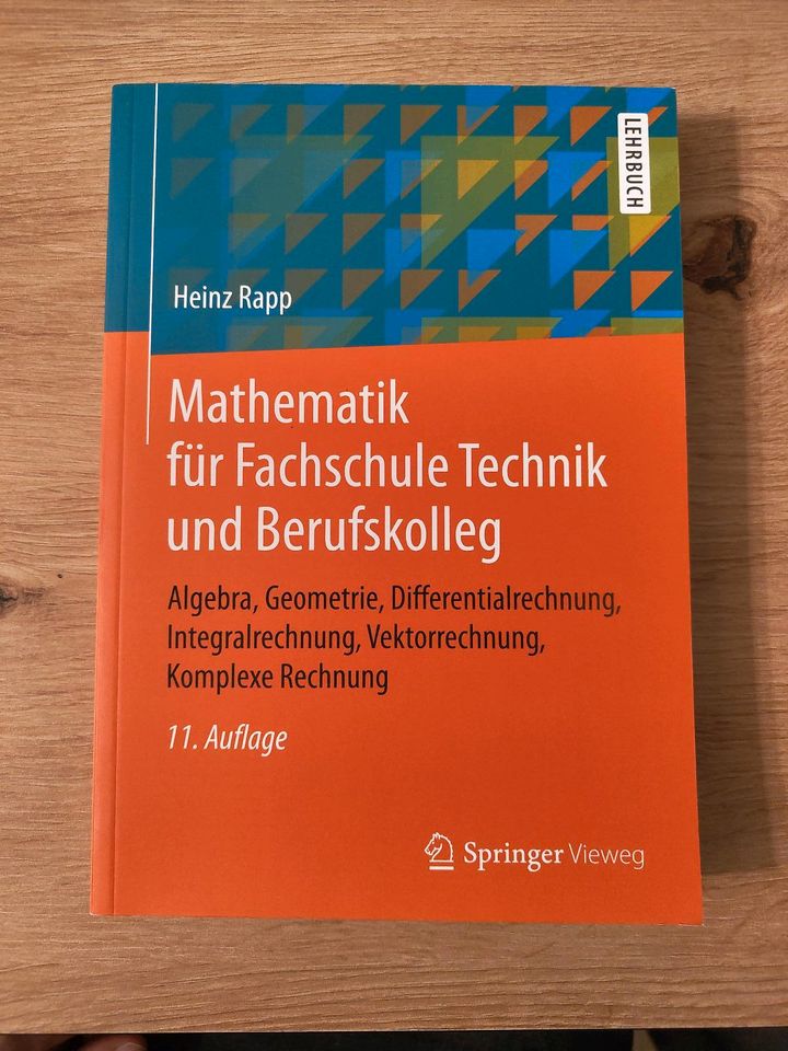 Mathematik für Fachschule / 978-3-658-24646-4 in Villingen-Schwenningen