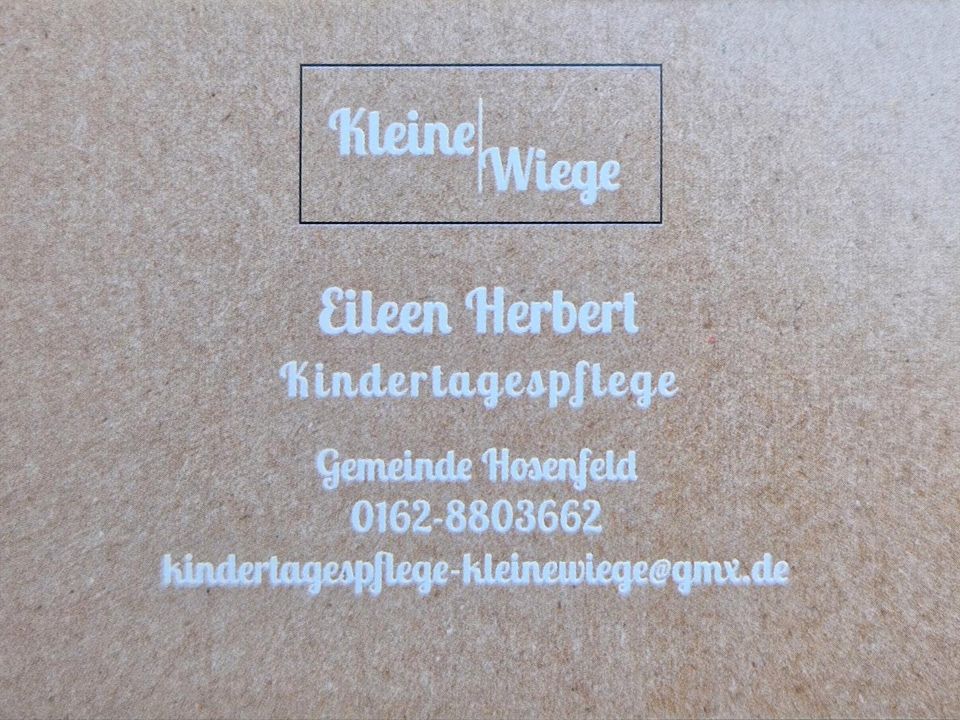 Tagesmutter  Kindertagespflege-Kleine Wiege- in Hosenfeld