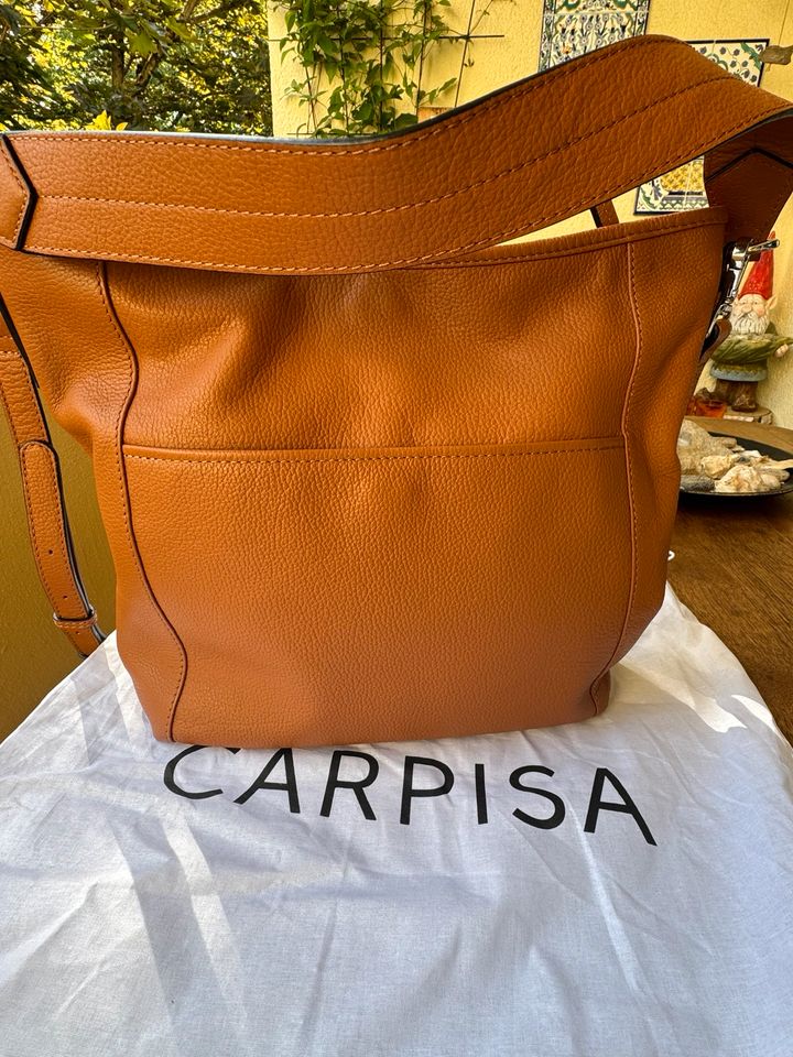 Ledertasche von Carpisa Cognac inclusive Geldbörse in Neu-Isenburg