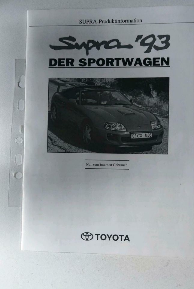 Toyota Supra MK4 Literatur original Toyota in Neuwied