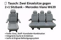 Tausche 2x Einzelsitze gg. 1x 2+1 Sitzbank Vito Viano w447 w639 Brandenburg - Hoppegarten Vorschau