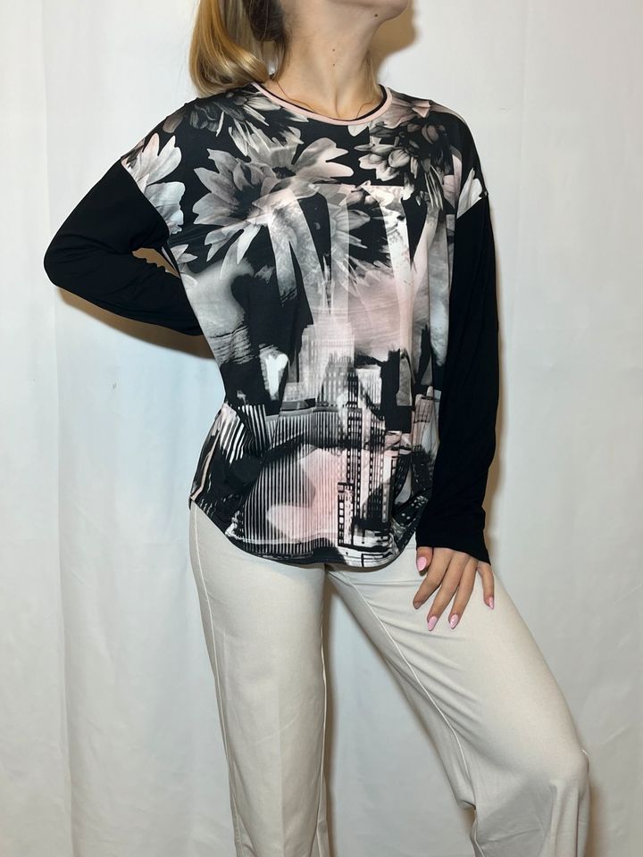 Vintage Gerry Weber Langarmshirt Pullover Shirt New York Gr XL in Sankt Augustin