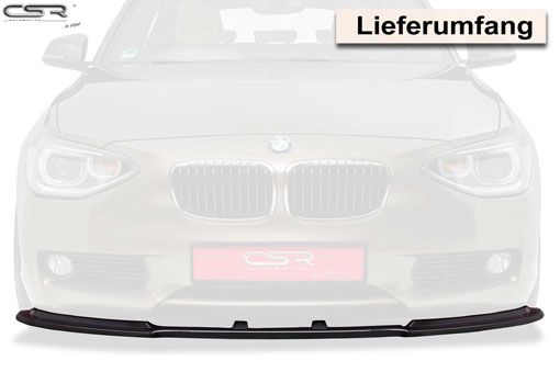 Cup-Spoilerlippe mit ABE für BMW 1er F20/F21 CSL199 schwarz Glanz