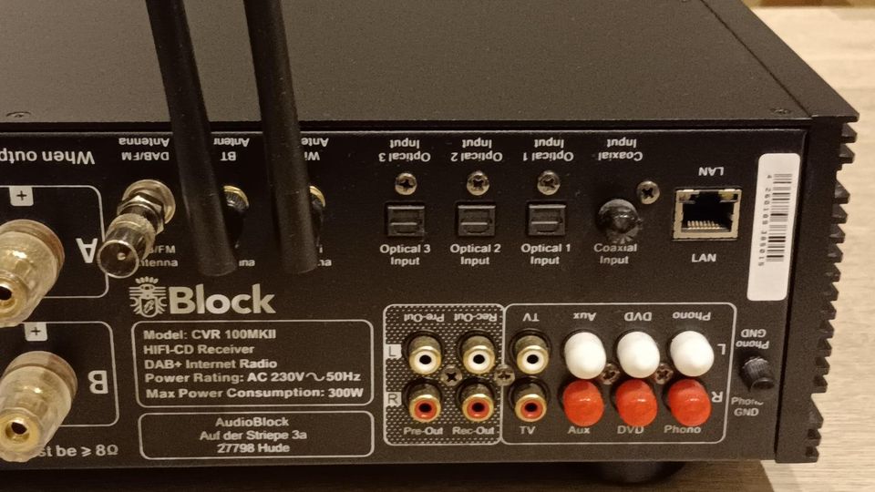 Audio-Block CVR 100MKII HIFI CD Receiver DAB+ Vollverstärker in Herzogenrath