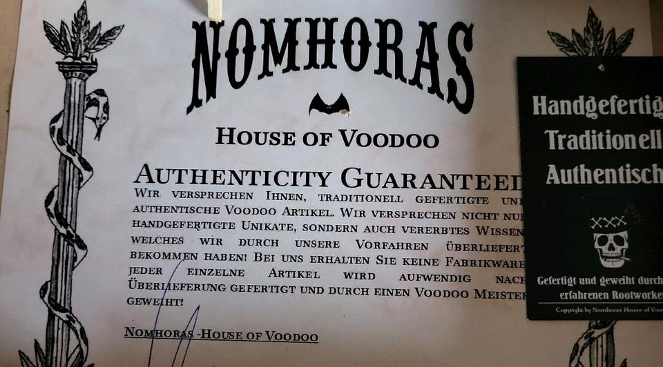 Voodoo Puppe Nomhoras in Eisleben