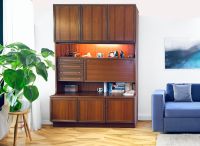 Barschrank verspiegelt, 70er Jahre Midcentury Holz 150 x 230 cm Niedersachsen - Hambühren Vorschau