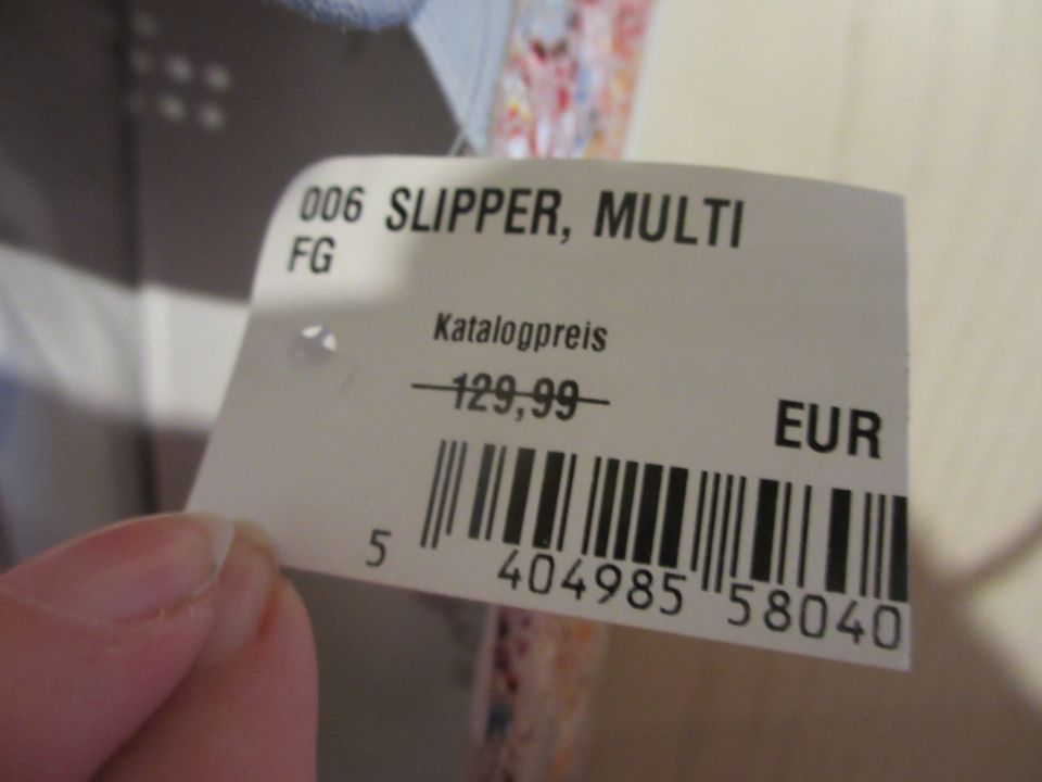 Naturläufer Slipper Gr. 37 Weite K, Leder, NEU mit Etikett ! in Wolfsburg