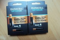 8 Batterien Duracell Optimum AAA 4 100% Extra Power NEU OVP Nordrhein-Westfalen - Neuss Vorschau