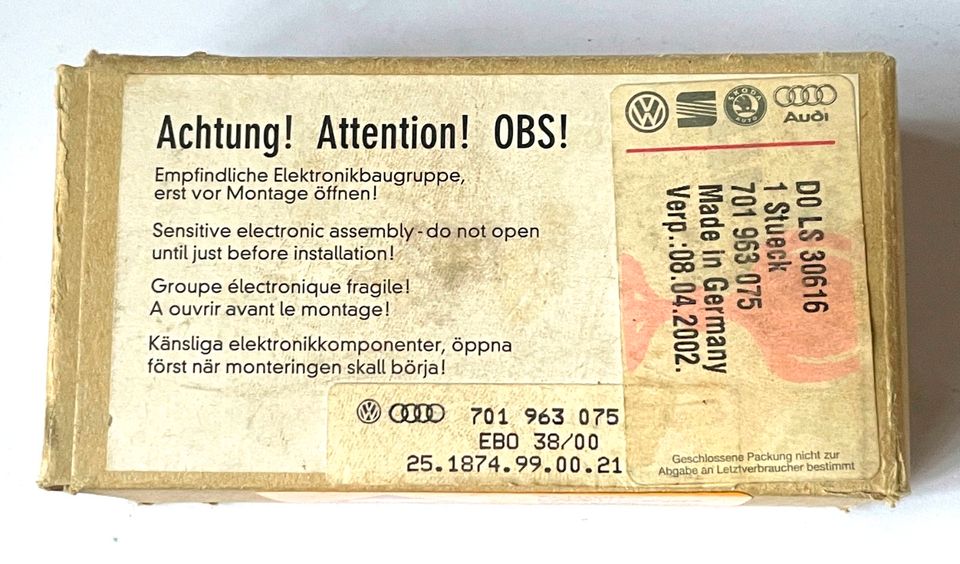 VW Bus T4 / LT * Standheizung Steuerplatine 701963075 * NEU NOS in Hamburg