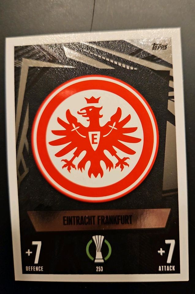 Match Attax Wappen Eintracht Frankfurt in Falkenberg Oberpf