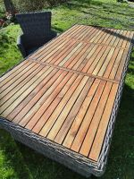 Polyrattan Rattan Tisch Akazie Holz MERXX braun wie NEU Nordrhein-Westfalen - Gummersbach Vorschau